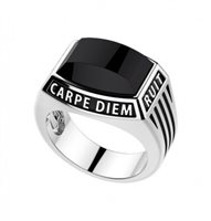 Anello Zancan Uomo in Argento Onice EXA083L - EXA083L
